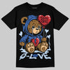 Awake NY x Jordan 5 Retro 'Black Racer Blue' DopeSkill T-Shirt Broken Bear Graphic Streetwear - Black