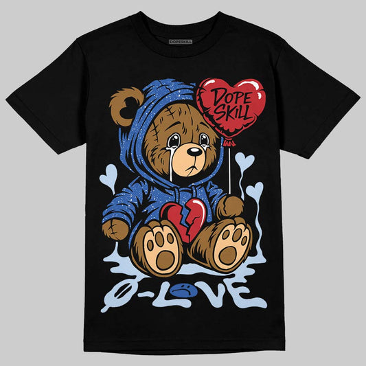 Awake NY x Jordan 5 Retro 'Black Racer Blue' DopeSkill T-Shirt Broken Bear Graphic Streetwear - Black