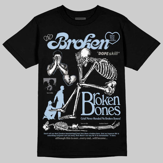 New Balance Abzorb 2000 “Silver/Blue” DopeSkill T-Shirt Broken Bones Graphic Streetwear - Black