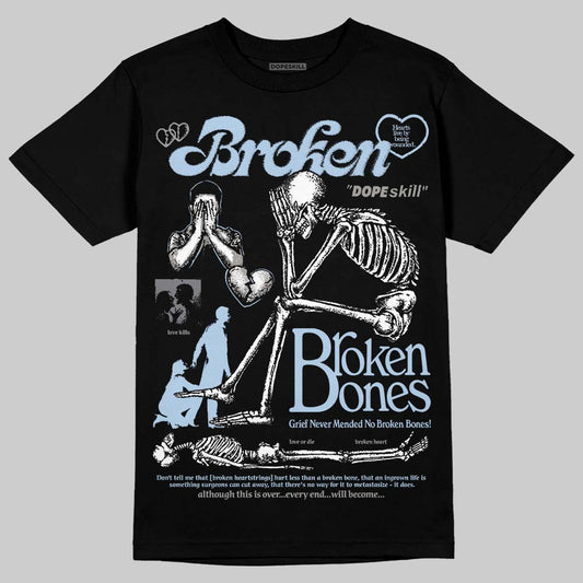 New Balance Abzorb 2000 “Silver/Blue” DopeSkill T-Shirt Broken Bones Graphic Streetwear - Black
