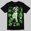 Travis Scott x Jordan Jumpman Jack "GREEN SPARK" DopeSkill T-Shirt Built Different Graphic Streetwear - black