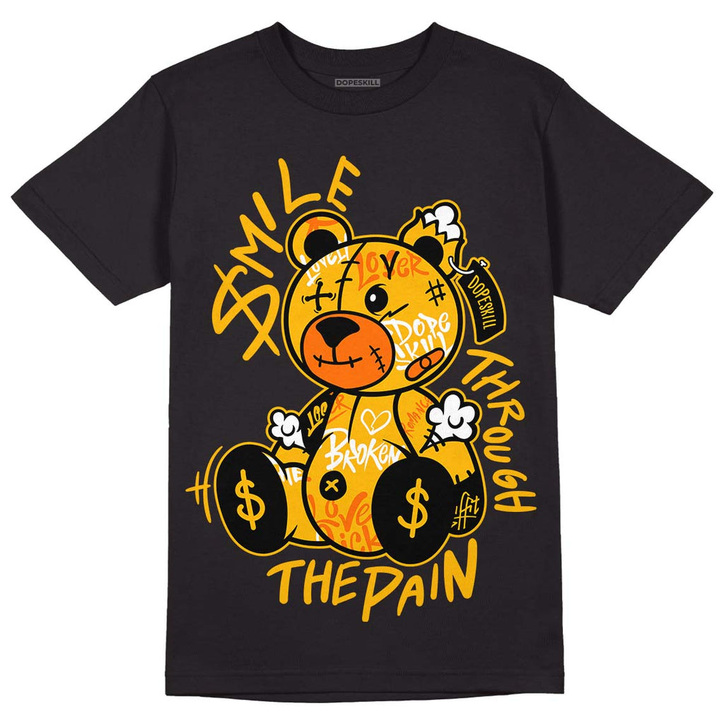 Jordan 13 Del Sol DopeSkill T-shirt  Smile Through The Pain Graphic Streetwear - Black