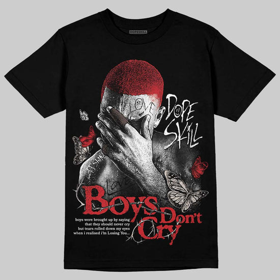 Adidas Samba OG Cloud White Better Scarlet Supplier Colour DopeSkill T-Shirt Boys Don't Cry Graphic Streetwear - Black