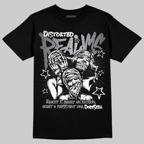 Jordan 11 TD Cleats "Patent Black" DopeSkill T-Shirt Distorted Realms Graphic Streetwear - black