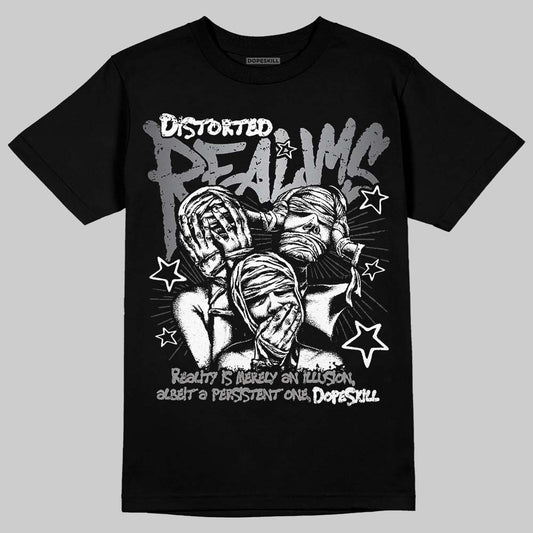 Jordan 11 TD Cleats "Patent Black" DopeSkill T-Shirt Distorted Realms Graphic Streetwear - black