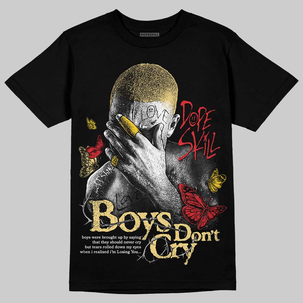 Quai 54 x Air Jordan 1 Retro Low OG Tour Yellow Black DopeSkill T-Shirt Boys Don't Cry Graphic Streetwear - Black