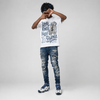 Diamond Turf II “Blue Grey” DopeSkill T-Shirt Real Ones Move In Silence Graphic
