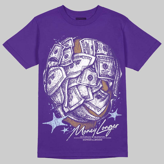 Jordan 5 OG “Grape” DopeSkill T-Shirt Money Longer Graphic Streetwear - Purple