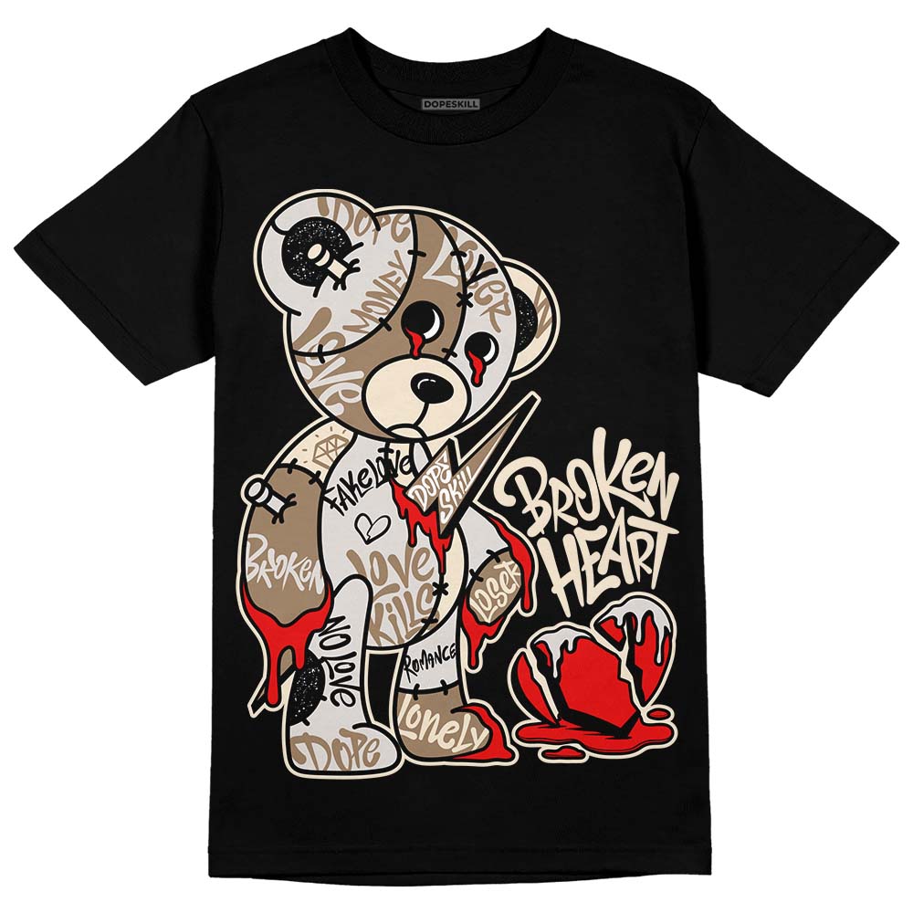 Jordan 5 SE “Sail” DopeSkill T-Shirt Broken Heart Graphic Streetwear - black