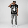 White Metallic 5s DopeSkill T-Shirt Built Different Graphic