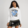 Black University Blue 5s DopeSkill Hoodie Sweatshirt Out Here Being Cute Graphic