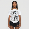 White Metallic 5s DopeSkill T-Shirt Built Different Graphic
