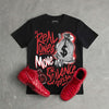 Foamposite One "Gym Red" DopeSkill T-Shirt Real Ones Move In Silence Graphic