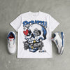 “True Blue” 3s DopeSkill T-Shirt Rebirth Graphic