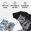 Diamond Turf II “Blue Grey” DopeSkill T-Shirt Real Ones Move In Silence Graphic