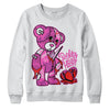 Jordan 4 GS “Hyper Violet” DopeSkill Sweatshirt Broken Heart Graphic Streetwear - White