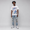 “True Blue” 3s DopeSkill T-Shirt Built Different Graphic