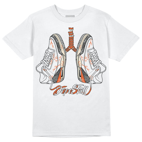 Jordan 3 Georgia Peach DopeSkill T-Shirt Breathe Graphic Streetwear - White