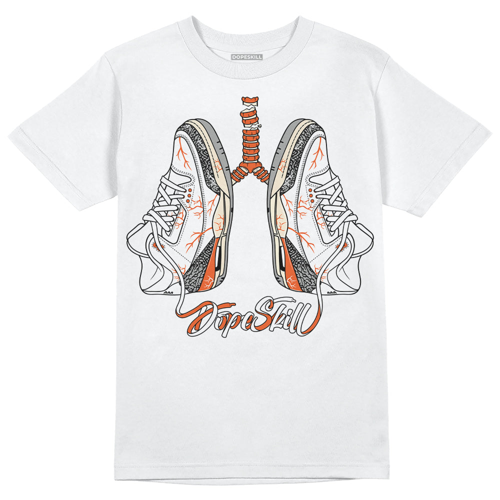 Jordan 3 Georgia Peach DopeSkill T-Shirt Breathe Graphic Streetwear - White