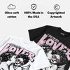 Iced Carmine 4s DopeSkill Oversize Print T-Shirt Real Ones Choose Loyalty Graphic