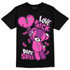 Jordan 4 GS “Hyper Violet” DopeSkill T-Shirt Love Sick Graphic Streetwear - Black