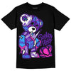 Dunk Low Championship Court Purple DopeSkill T-Shirt Broken Heart Graphic Streetwear - Black