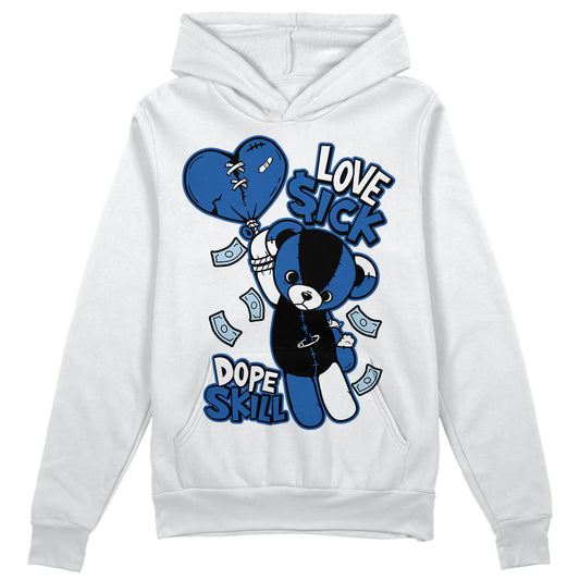 Jordan 11 Low “Space Jam” DopeSkill Hoodie Sweatshirt Love Sick Graphic Streetwear - White