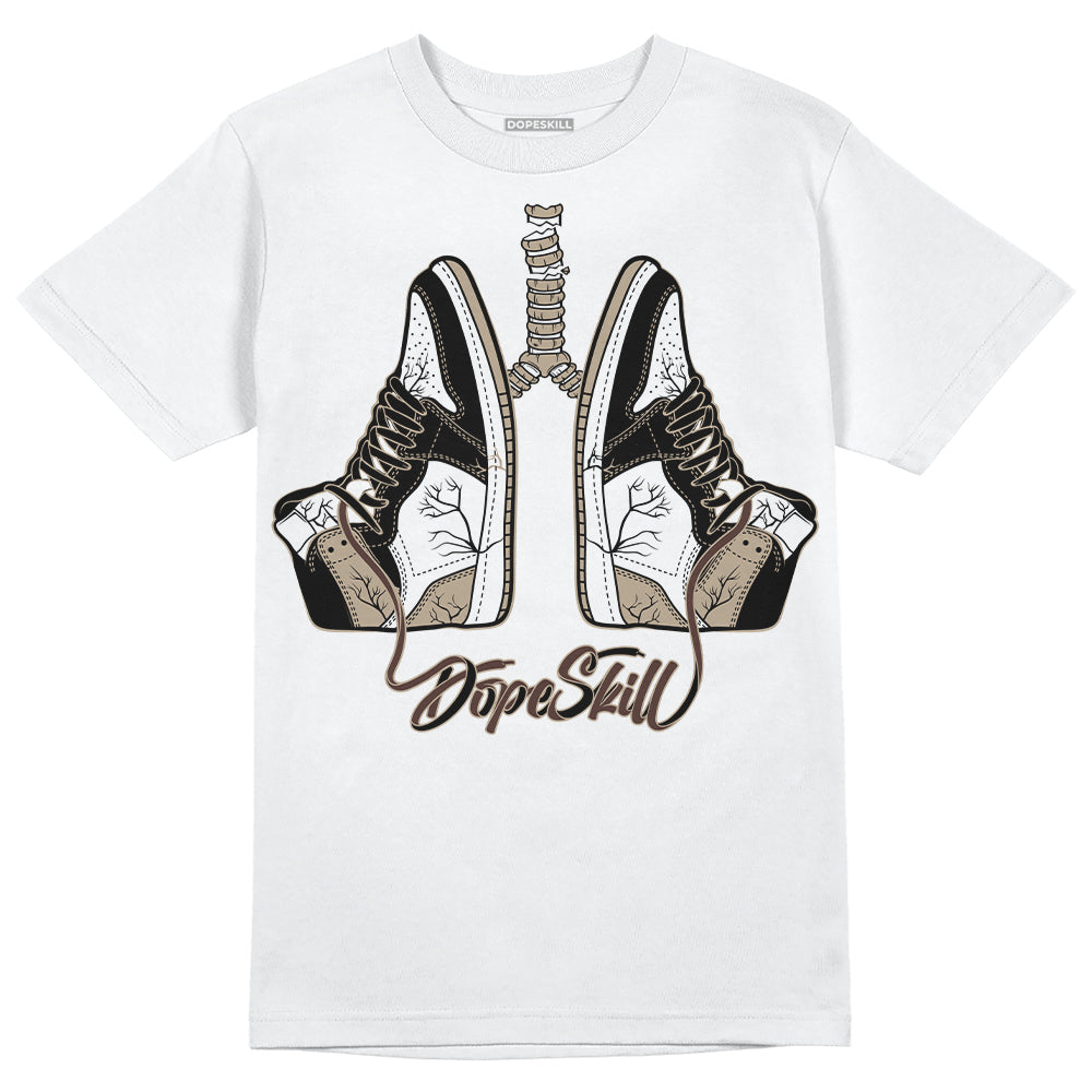 Jordan 1 High OG “Latte” DopeSkill T-Shirt Breathe Graphic Streetwear - White
