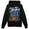Jordan 11 Low “Space Jam” DopeSkill Hoodie Sweatshirt Never Stop Hustling Graphic Streetwear - Black