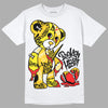 Jordan 4 Retro “Vivid Sulfur” DopeSkill T-Shirt Broken Heart Graphic Streetwear - White 