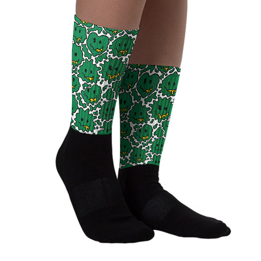 Lucky Green 5s DopeSkill Sublimated Socks Slime Graphic