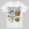 Grey Sneakers DopeSkill T-Shirt Study Hard Graphic Streetwear - White 