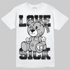 Dunk Low Panda White Black DopeSkill T-Shirt Love Sick Graphic Streetwear - White