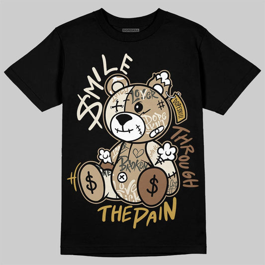 Jordan 1 High OG “Shop Jacket” DopeSkill T-Shirt Smile Through The Pain Graphic Streetwear - black