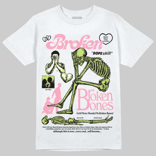 Chase B x Travis Scott x Jordan Jumpman Jack DopeSkill T-Shirt Broken Bones Graphic Streetwear - White