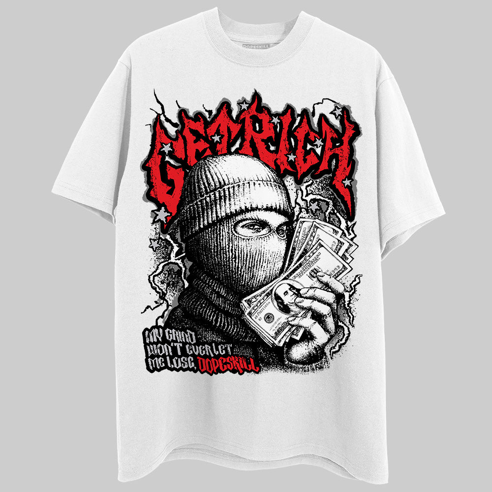 Grey Sneakers DopeSkill T-Shirt Wealthy Graphic Streetwear - White