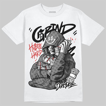 Grey Sneakers DopeSkill T-Shirt Grind Pray Graphic Streetwear - White