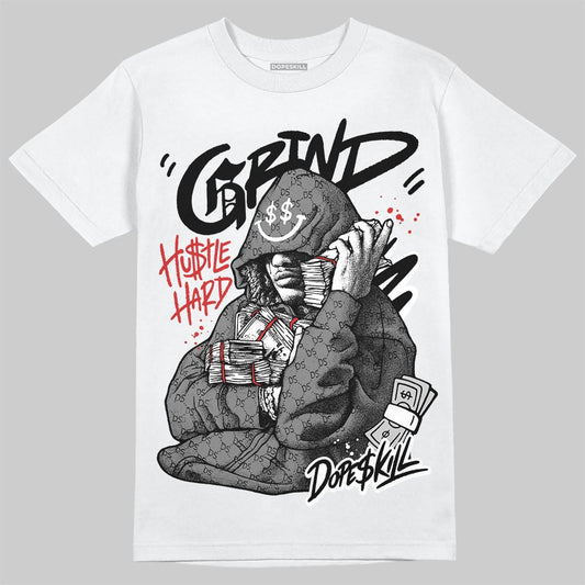 Grey Sneakers DopeSkill T-Shirt Grind Pray Graphic Streetwear - White