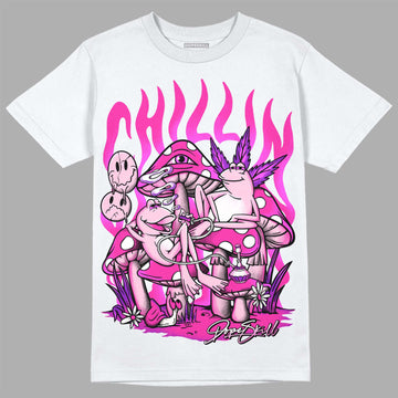 Pink Sneakers DopeSkill T-Shirt Chillin Graphic Streetwear - White