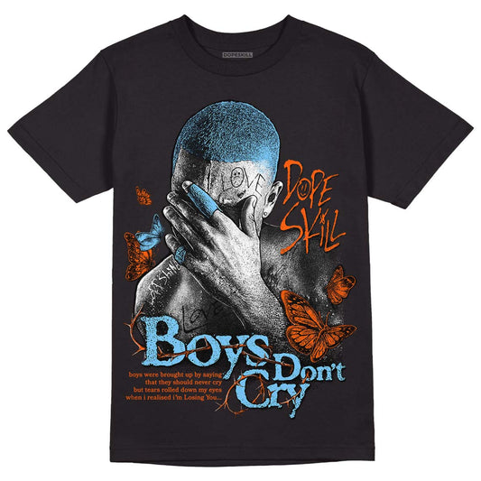 Dunk Low Futura University Blue DopeSkill T-Shirt Boys Don't Cry Graphic Streetwear - Black