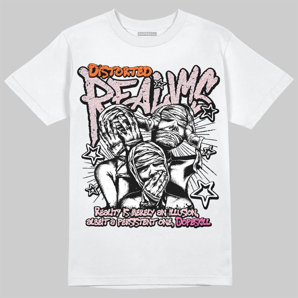 Jordan 3 Retro PS 'Spring Flowers' DopeSkill T-Shirt Distorted Realms Graphic Streetwear - White
