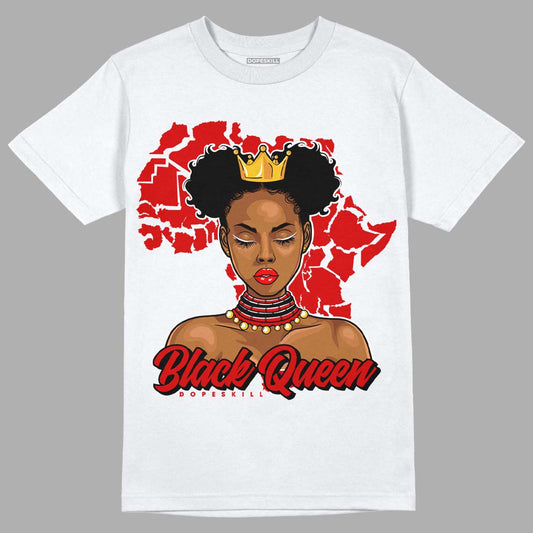 Jordan 1 Retro Low "Black Toe" DopeSkill T-Shirt Black Queen Graphic Streetwear - White