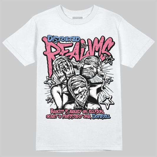 Jordan 1 High OG "Self-Expression" DopeSkill T-Shirt Distorted Realms Graphic Streetwear - White 