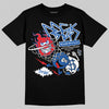 Jordan 12 “Blueberry” DopeSkill T-Shirt Break Through Graphic Streetwear - Black