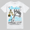 Jordan 11 Retro Gamma Blue (2025) DopeSkill T-Shirt Broken Bones Graphic Streetwear - White 