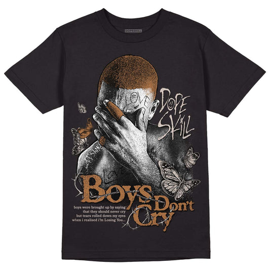 Jordan 3 Retro Palomino DopeSkill T-Shirt Boys Don't Cry Graphic Streetwear - Black