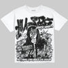 Dunk Low Panda White Black Oversize Print 'No Money No Lust' DopeSkill Graphic T-shirt Streetwear - White
