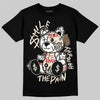 Jordan 1 Retro High OG Flight Club DopeSkill T-Shirt Smile Through The Pain Graphic Streetwear - Black