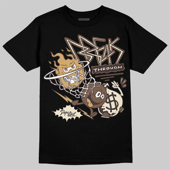 Jordan 5 “Earth/Metallic Gold” DopeSkill T-Shirt Break Through Graphic Streetwear - Black