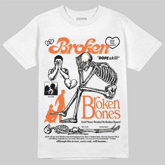 Jordan 1 Retro High OG Shattered Backboard (2025) DopeSkill T-Shirt Broken Bones Graphic Streetwear - White